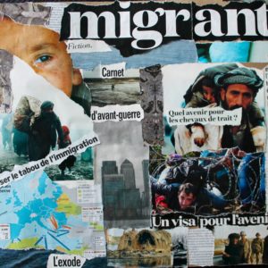 collage exposition abécédaire de l'immigration hamadi