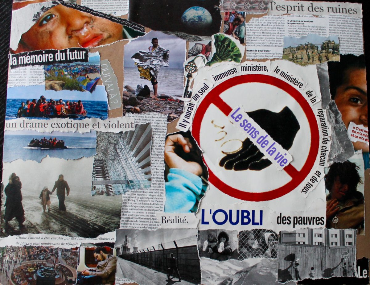 collage exposition abécédaire de l'immigration hamadi