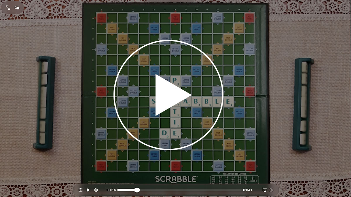 La partie de Scrabble teaser